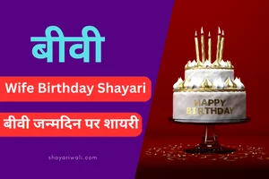 wife birthday shayari hindi me